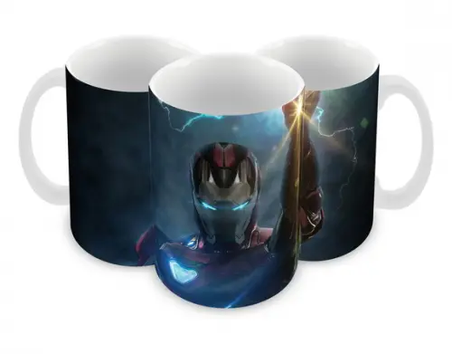 Caneca Polímero Homem de Ferro Personalizada