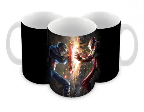 Caneca Polímero Homem de Ferro Personalizada