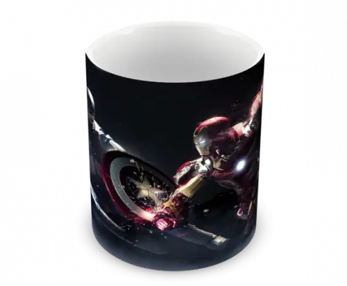 Caneca Polímero Homem de Ferro Personalizada