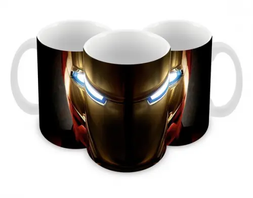 Caneca Polímero Homem de Ferro Personalizada