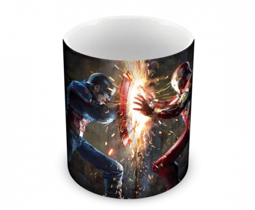 Caneca Polímero Homem de Ferro Personalizada