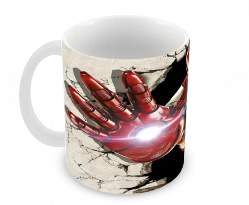 Caneca Polímero Homem de Ferro Personalizada