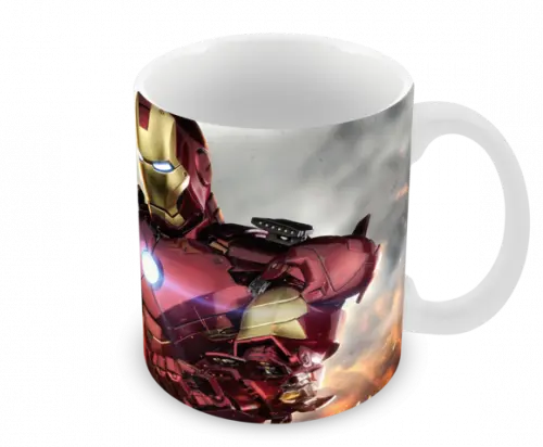 Caneca Polímero Homem de Ferro Personalizada