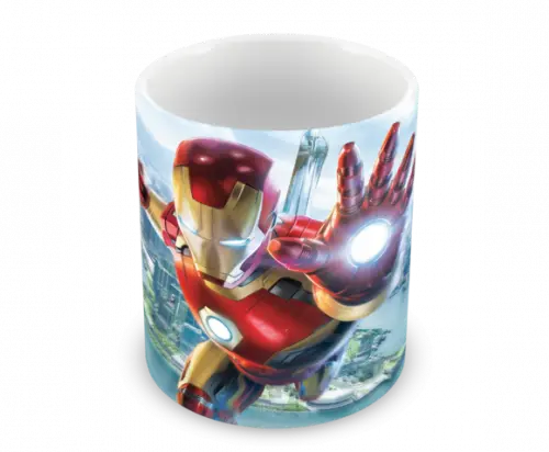Caneca Polímero Homem de Ferro Personalizada