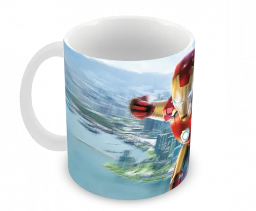 Caneca Polímero Homem de Ferro Personalizada