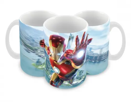 Caneca Polímero Homem de Ferro Personalizada