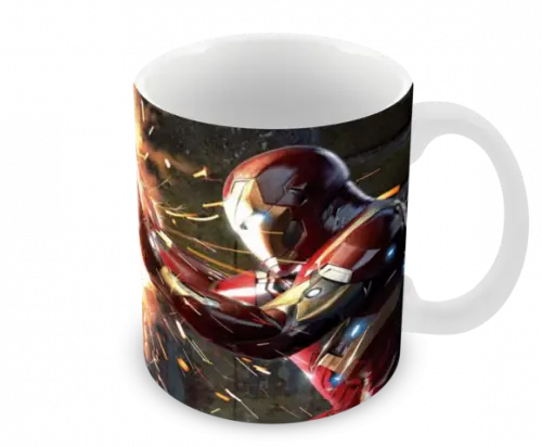 Caneca Polímero Homem de Ferro Personalizada