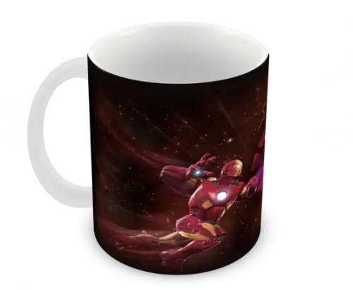 Caneca Polímero Homem de Ferro Personalizada