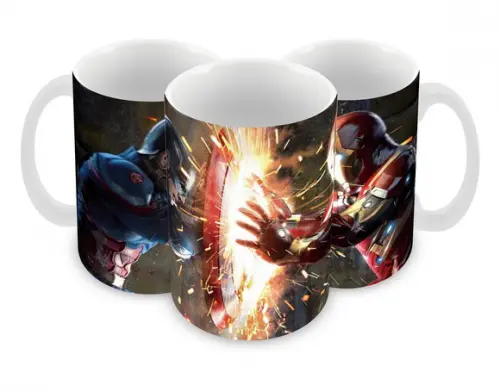 Caneca Polímero Homem de Ferro Personalizada