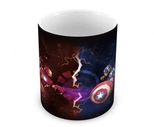 Caneca Polímero Homem de Ferro Personalizada