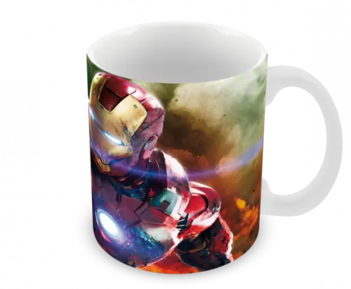 Caneca Polímero Homem de Ferro Personalizada