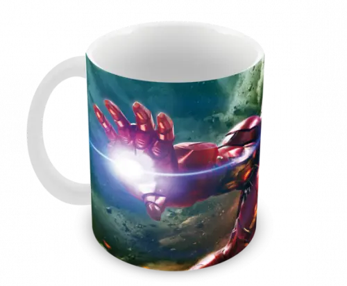 Caneca Polímero Homem de Ferro Personalizada