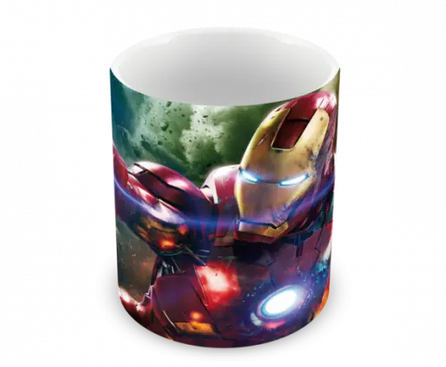 Caneca Polímero Homem de Ferro Personalizada