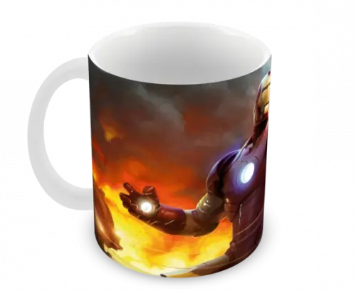 Caneca Polímero Homem de Ferro Personalizada