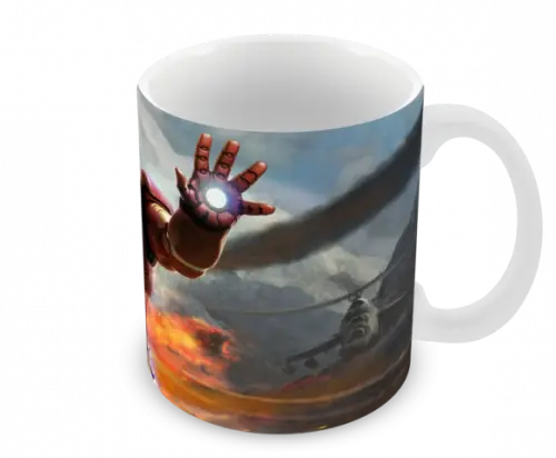 Caneca Polímero Homem de Ferro Personalizada