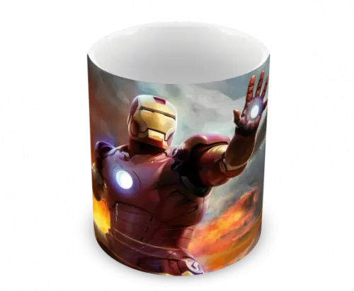 Caneca Polímero Homem de Ferro Personalizada