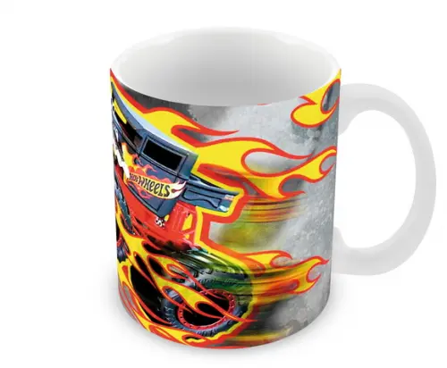 Caneca Polímero Hot Wheels Monster Trucks Personalizada