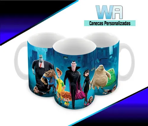 Caneca Polímero Hotel Transilvânia Personalizada