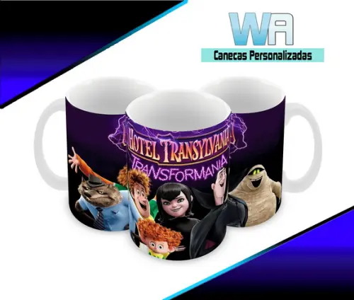 Caneca Polímero Hotel Transilvânia Personalizada