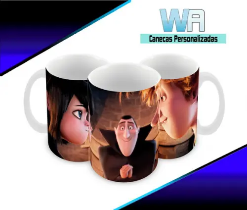 Caneca Polímero Hotel Transilvânia Personalizada