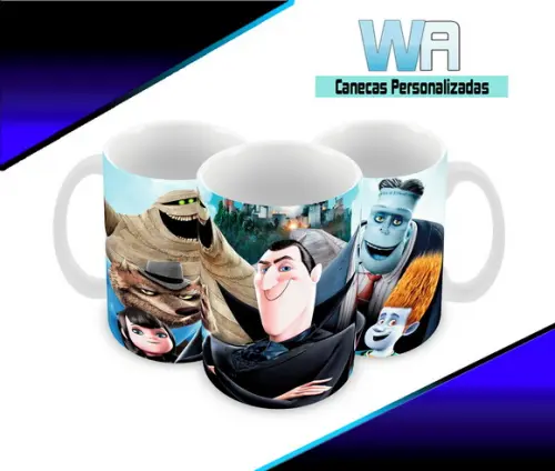 Caneca Polímero Hotel Transilvânia Personalizada
