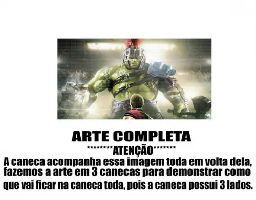 Caneca Polímero Hulk Personalizada