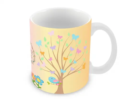 Caneca Polímero Jardim Encantado Personalizada