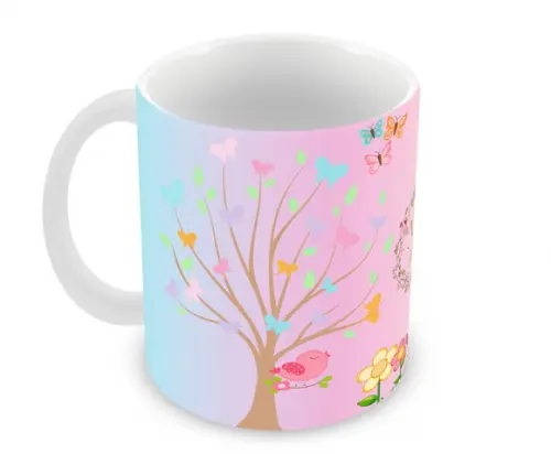 Caneca Polímero Jardim Encantado Personalizada
