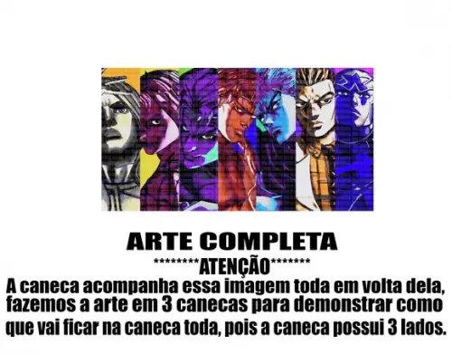 Caneca Polímero Jojo's Bizarre Adventure Personalizada