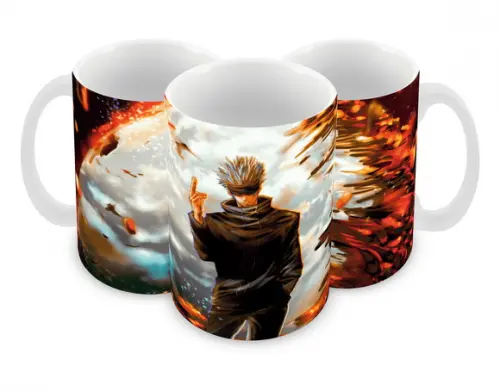 Caneca Polímero Jujutsu Kaisen Personalizada