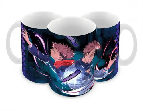 Caneca Polímero Jujutsu Kaisen Personalizada