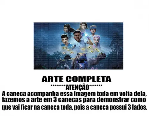 Caneca Polímero Jurassic World Acampamento Jurássico