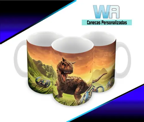 Caneca Polímero Jurassic World Acampamento Jurássico