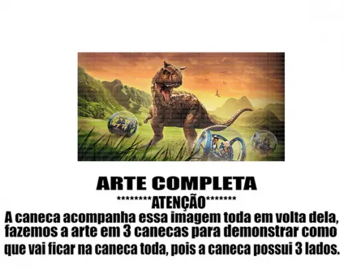 Caneca Polímero Jurassic World Acampamento Jurássico