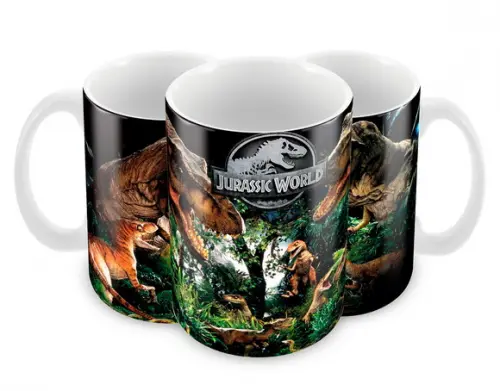 Caneca Polímero Jurassic World Personalizada