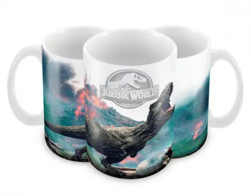Caneca Polímero Jurassic World Personalizada