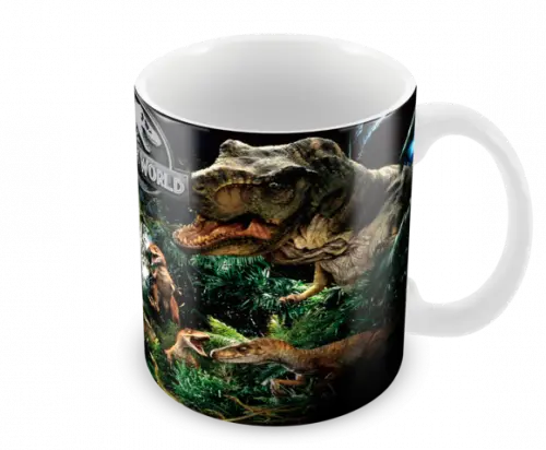 Caneca Polímero Jurassic World Personalizada