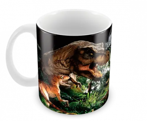 Caneca Polímero Jurassic World Personalizada