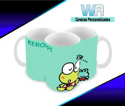 Caneca Polímero Keroppi Personalizada
