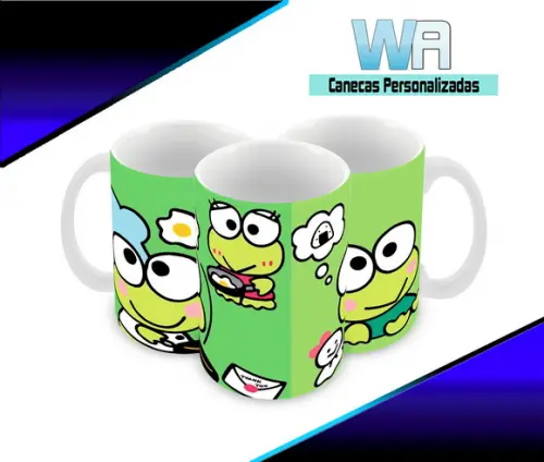 Caneca Polímero Keroppi Personalizada