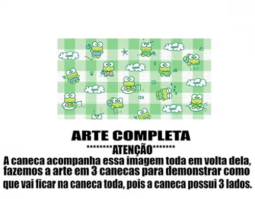 Caneca Polímero Keroppi Personalizada