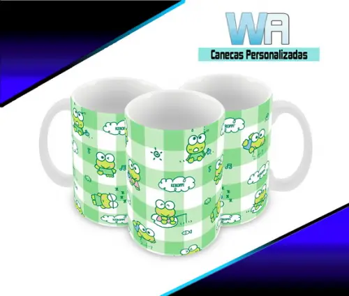 Caneca Polímero Keroppi Personalizada