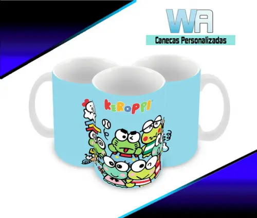 Caneca Polímero Keroppi Personalizada