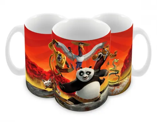 Caneca Polímero Kung Fu Panda Personalizada