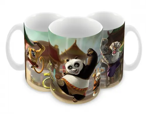 Caneca Polímero Kung Fu Panda Personalizada