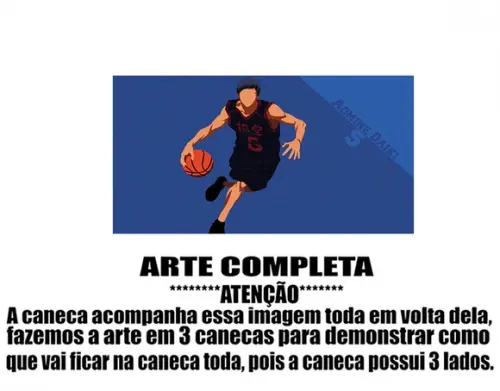 Caneca Polímero Kuroko no Basket Daiki Personalizada