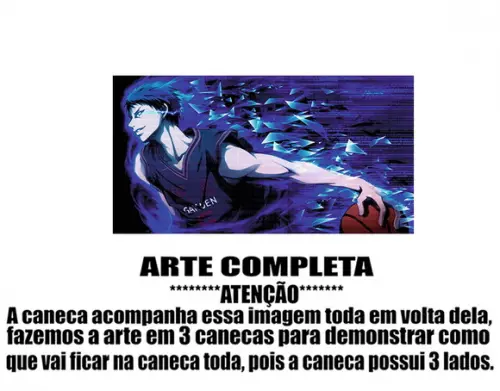 Caneca Polímero Kuroko no Basket Daiki Personalizada