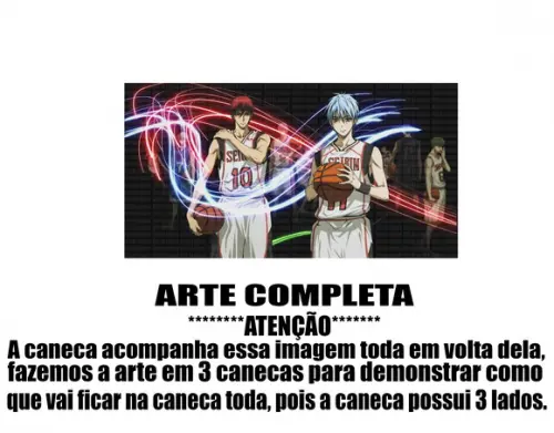 Caneca Polímero Kuroko no Basket Personalizada