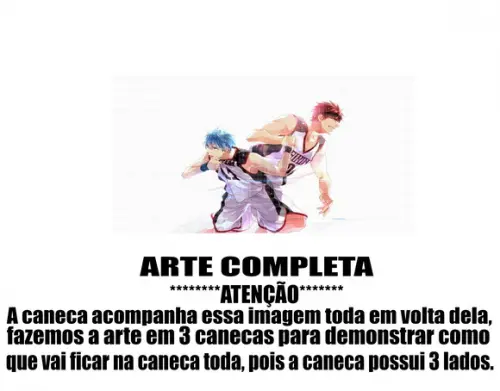 Caneca Polímero Kuroko no Basket Personalizada