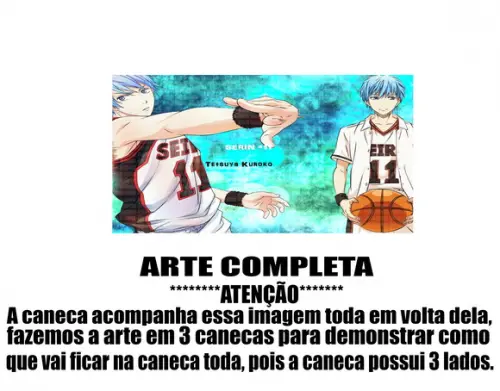 Caneca Polímero Kuroko no Basket Personalizada